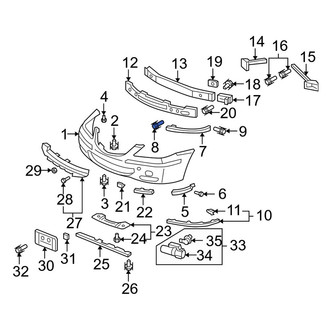 Acura OE - Floor Pan Splash Shield Bolt