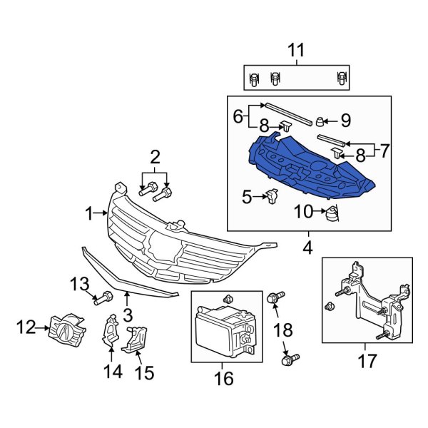 Radiator Support Access Cover