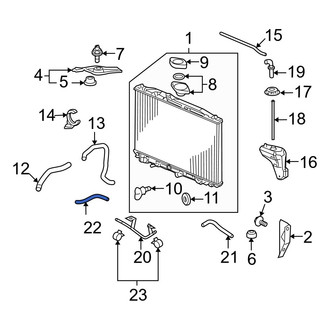 Acura OE - Rear Automatic Transmission Oil Cooler Hose
