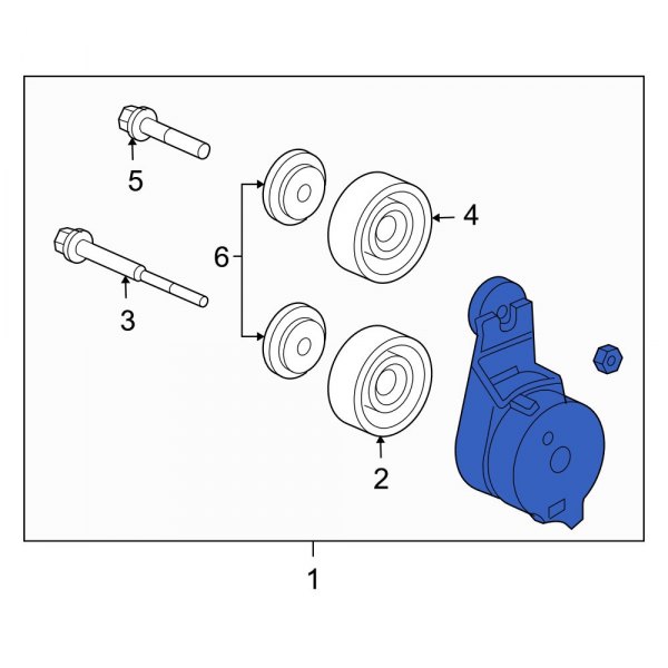 Accessory Drive Belt Tensioner Assembly