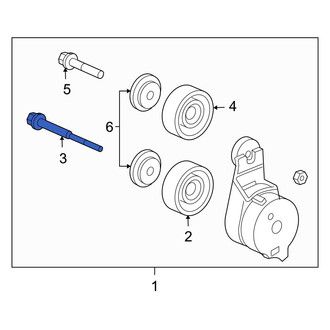 Acura OE - Accessory Drive Belt Idler Pulley Bolt