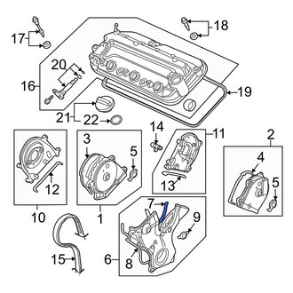Acura OE - Engine Timing Cover Gasket