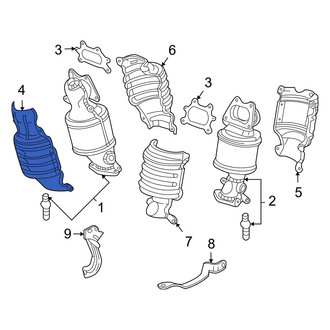 Acura OE - Front Outer Exhaust Manifold Heat Shield