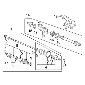 Acura OE - Front Suspension - Drive Axles