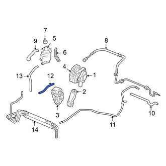 Acura OE - Power Steering Return Hose