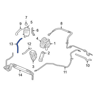Acura OE - Power Steering Reservoir Hose