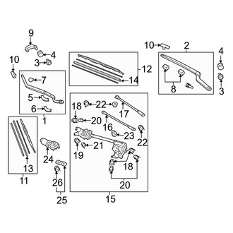 Acura OE - Windshield - Wiper Components