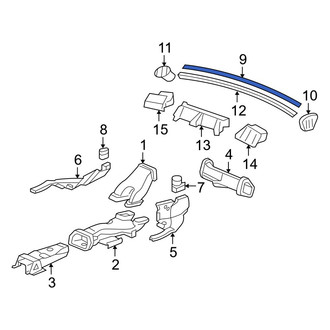 Acura OE - Dashboard Air Vent Seal