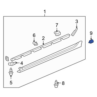 Acura OE - Rocker Panel Molding Clip