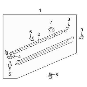 Acura OE - Pillars, Rocker & Floor - Exterior Trim