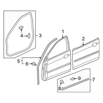 Acura OE - Front Door - Door & Components