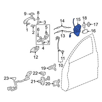 Acura OE - Front Left Door Lock Actuator Motor