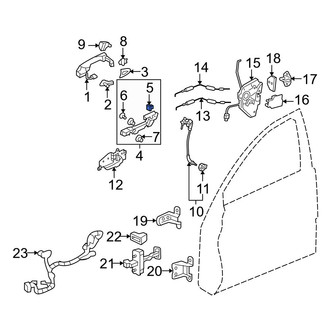 Acura OE - Rear Outer Exterior Door Handle Grommet