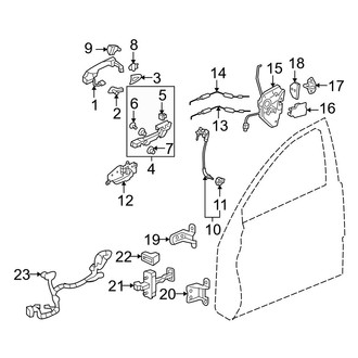 Acura OE - Front Door - Lock & Hardware