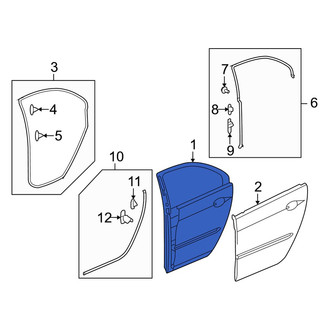 Acura OE - Rear Right Door Shell