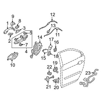 Acura OE - Rear Door - Lock & Hardware