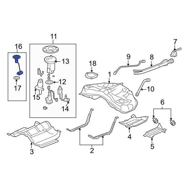 Fuel Sender and Hanger Assembly