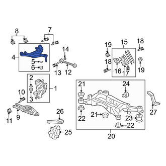 Acura OE - Front Left Lower Suspension Control Arm