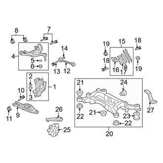 Acura OE - Rear Suspension - Suspension Components