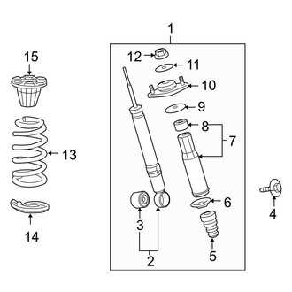 Acura OE - Rear Suspension - Struts & Components
