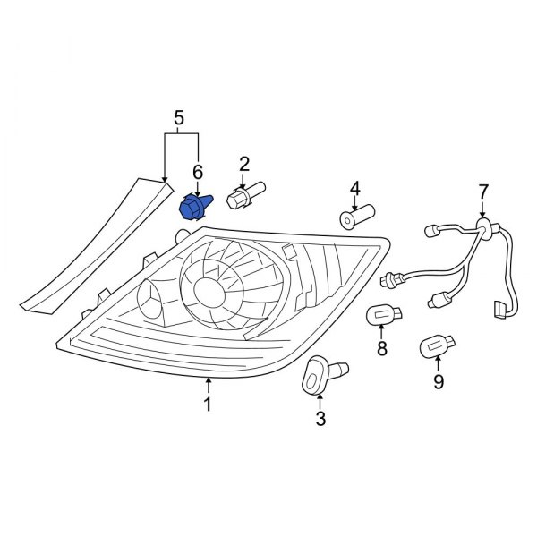 Tail Light Housing Clip