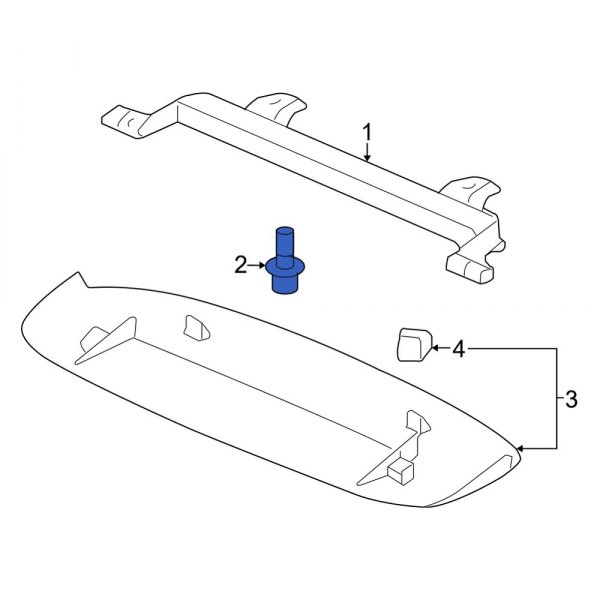 Center High Mount Stop Light Bolt