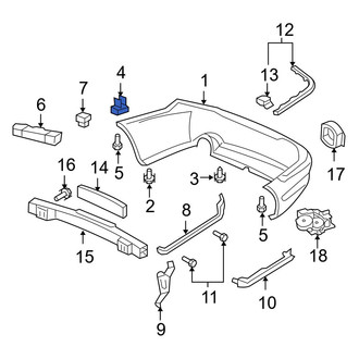 Acura OE - Rear Bumper Cover Grommet
