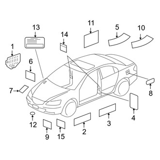 Acura OE - Information Labels - Labels