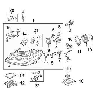 Acura OE - Front Lamps - Headlamp Components