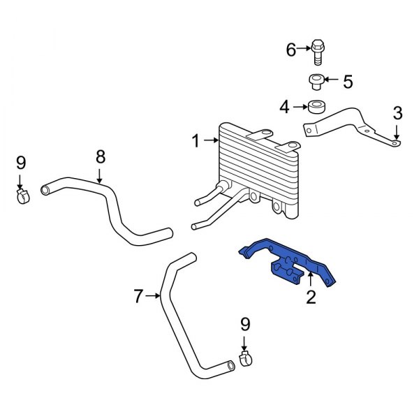 Automatic Transmission Oil Cooler Bracket