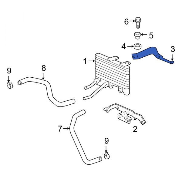 Automatic Transmission Oil Cooler Bracket