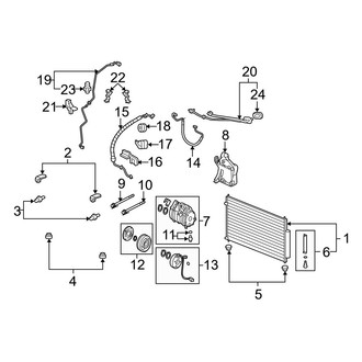 Acura OE - Air Conditioner & Heater - Condenser, Compressor & Lines