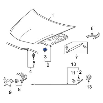 Acura OE - Hood Insulation Pad Clip