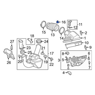 Acura OE - Engine Air Intake Hose Clip