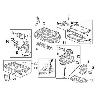 Acura OE - Left Lower Engine Intake Manifold Gasket