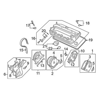 Acura OE - Engine / Transaxle - Valve & Timing Covers