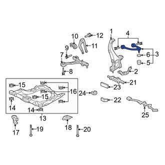 Acura OE - Front Right Upper Suspension Control Arm