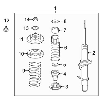 Acura OE - Front Suspension - Struts & Components