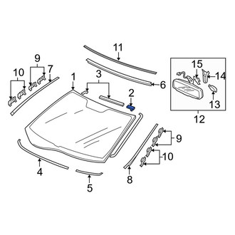 Acura OE - Windshield Clip