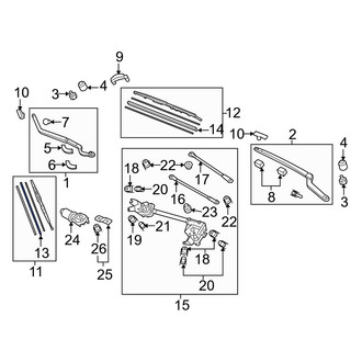 Acura OE - Left Wiper Blade Refill