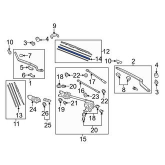 Acura OE - Right Wiper Blade Refill