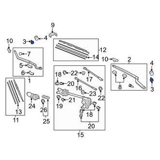 Acura OE - Wiper Arm Nut