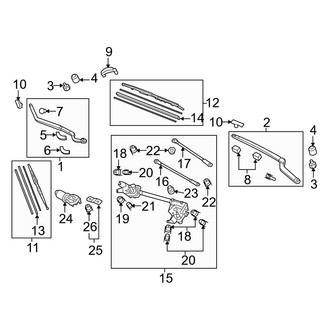 Acura OE - Windshield - Wiper Components