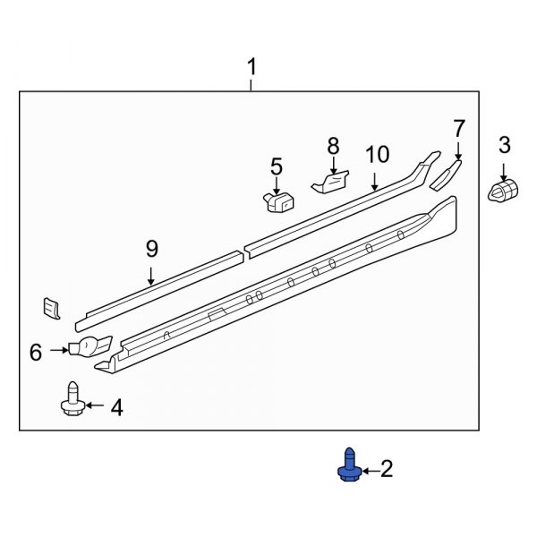 Rocker Panel Molding Clip