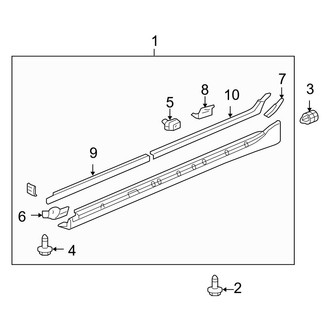 Acura OE - Pillars, Rocker & Floor - Exterior Trim