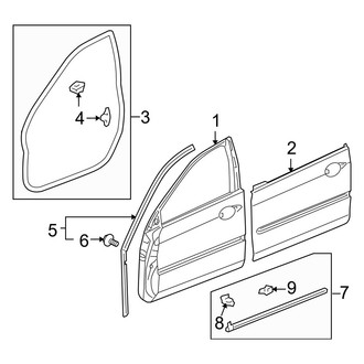 Acura OE - Front Door - Door & Components
