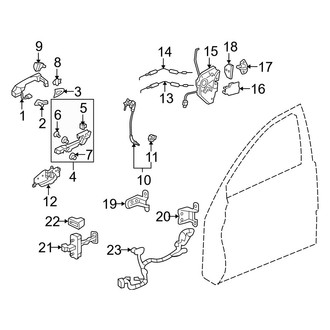 Acura OE - Front Door - Lock & Hardware