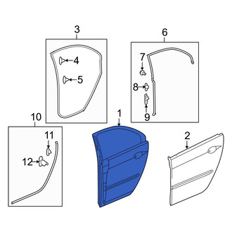 Acura OE - Rear Right Door Shell