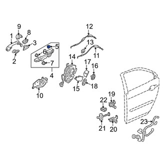Acura OE - Rear Outer Exterior Door Handle Grommet