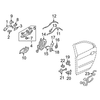 Acura OE - Rear Door - Lock & Hardware